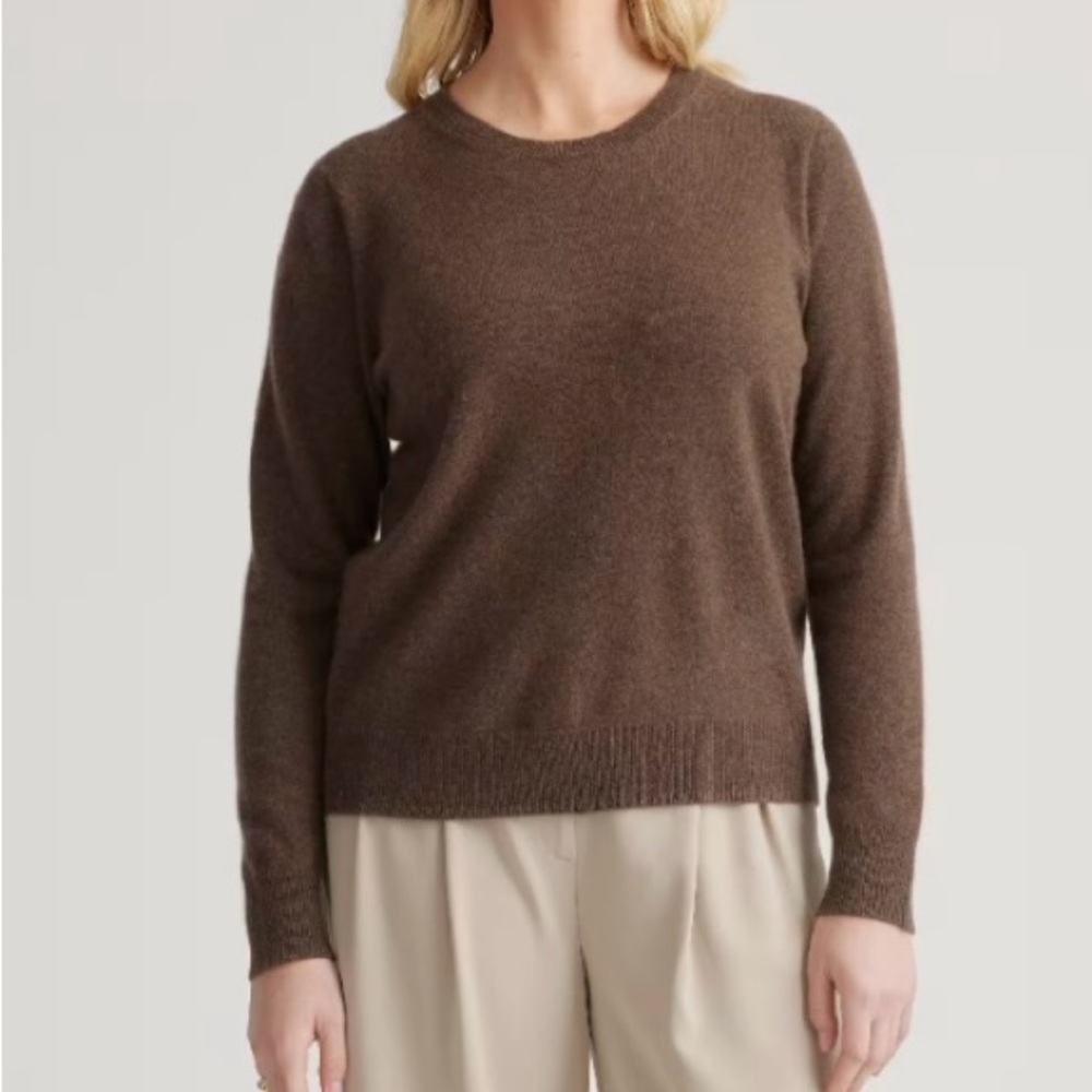Quince Mongolian Cashmere Crewneck Sweater